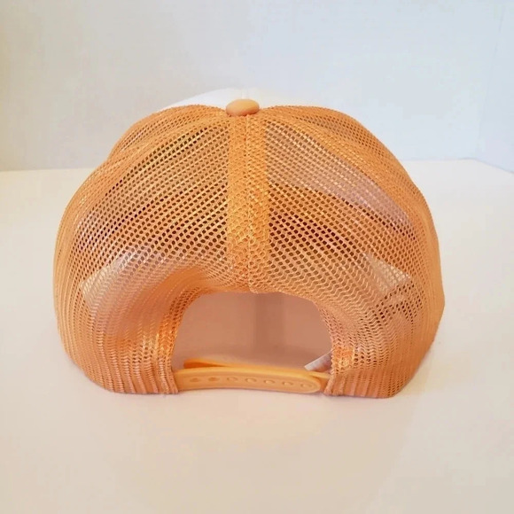 The Rolling Stones  American Eagle Mens Orange/White Mesh,Snapback Trucker Hat. - Picture 7 of 7